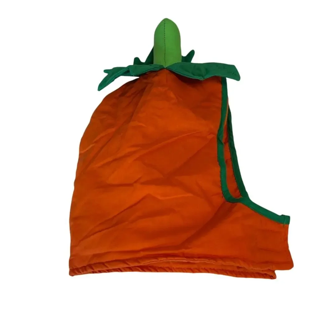 Children's sz 4-5 Halloween Pumpkin Costume bright orange body